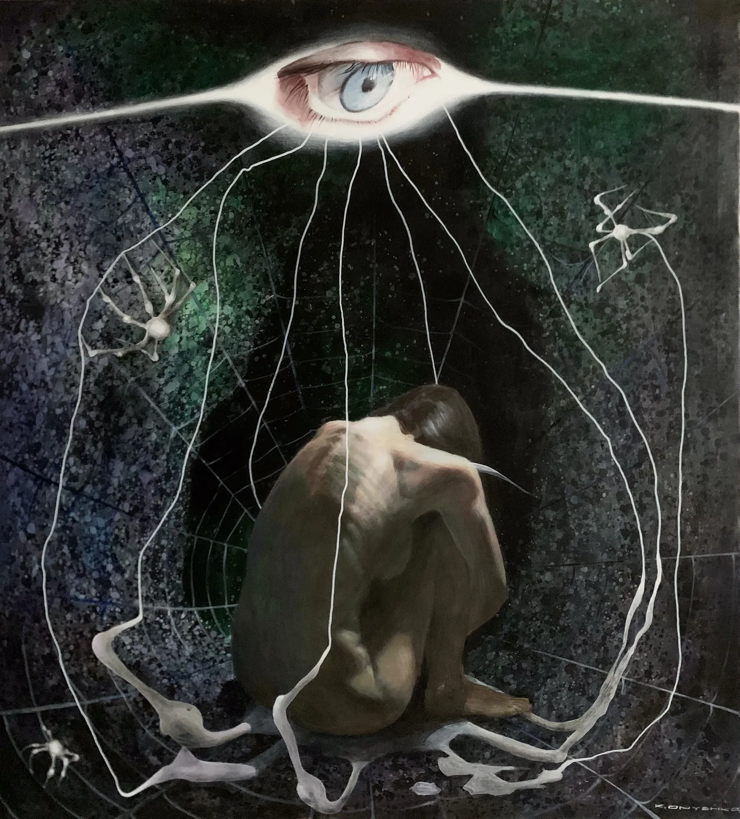 Зображення "Сonsciousness" від Katya Onyshko, розмір: 145x143 cm, матеріали: Acrylic, canvas, медіум: Живопис Фото 1 з 3.
