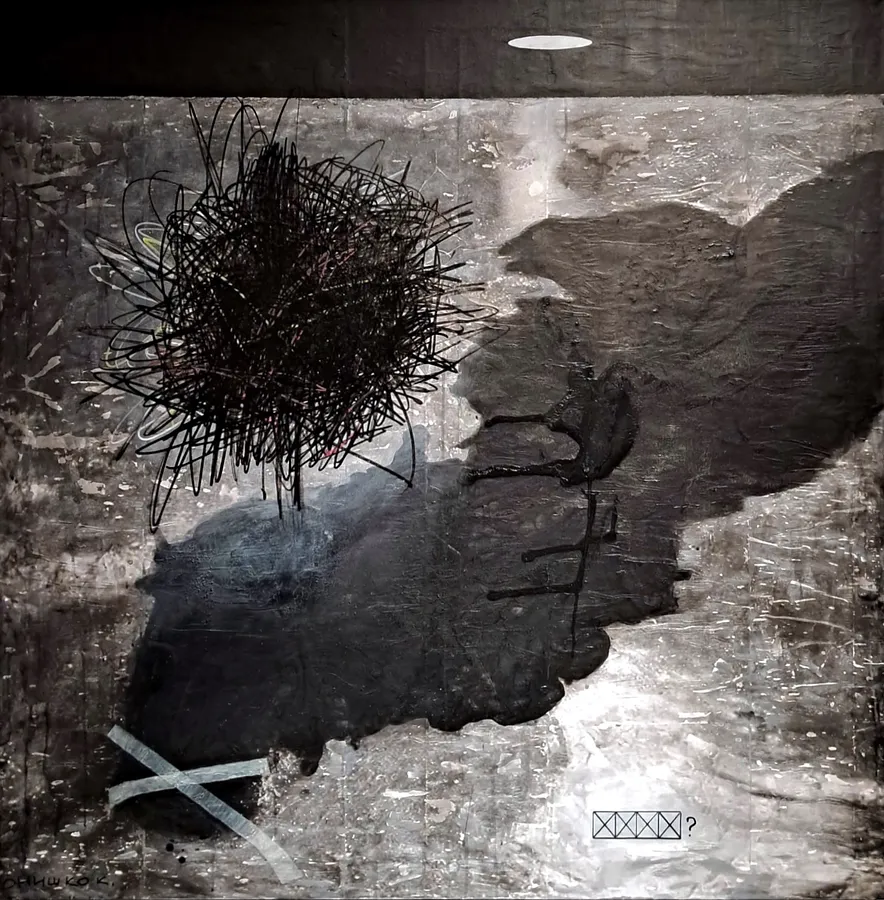 Зображення "When" від Katya Onyshko, розмір: 130x130 cm, матеріали: Acrylic, canvas , медіум: Живопис, місто: Kyiv,Ukraine 