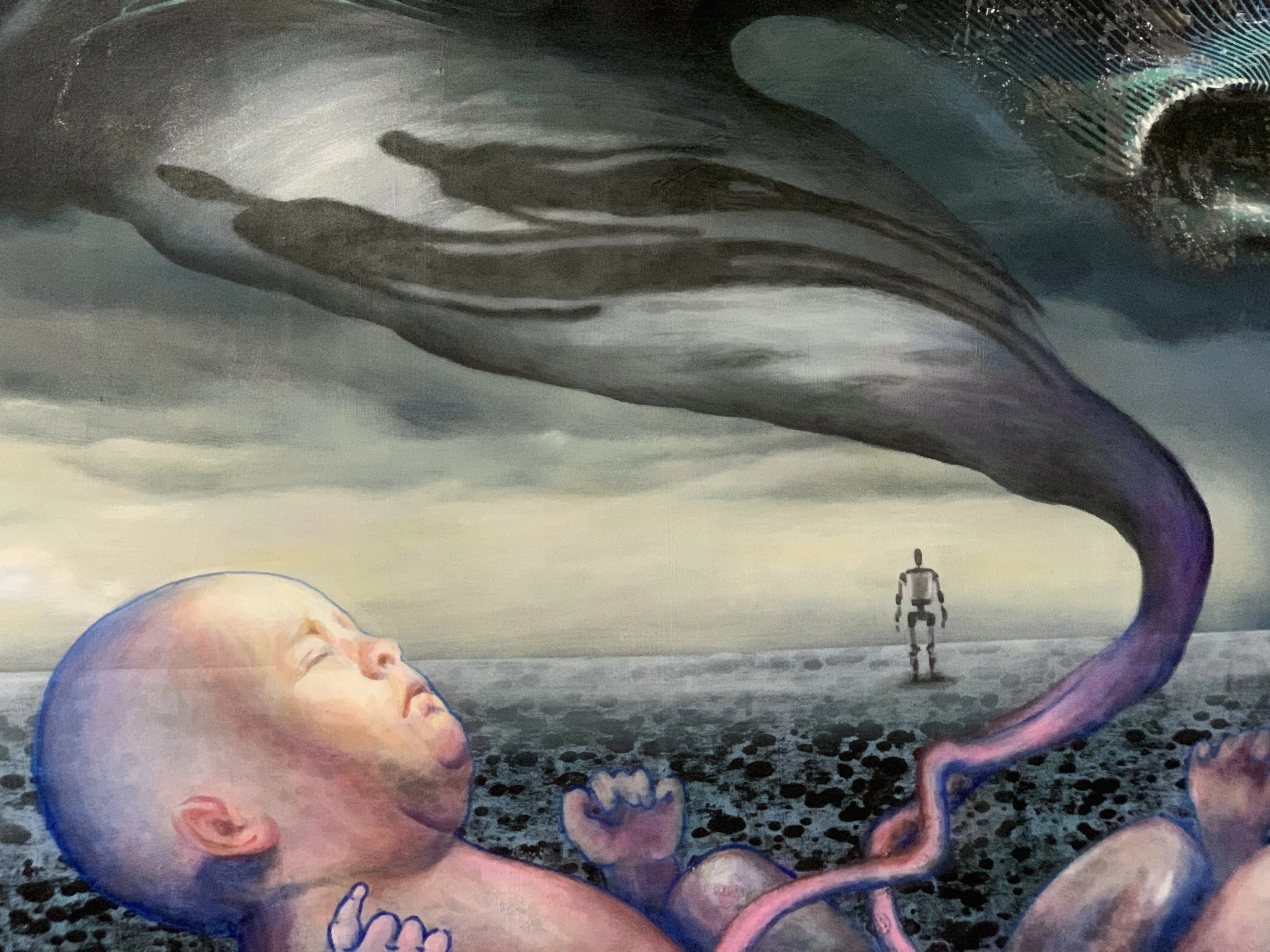 Зображення "Beginning " від Katya Onyshko, розмір: 120x150 cm, матеріали: Acrylic, oil, canvas , медіум: Живопис, місто: Kyiv,Ukraine  Фото 2 з 5.