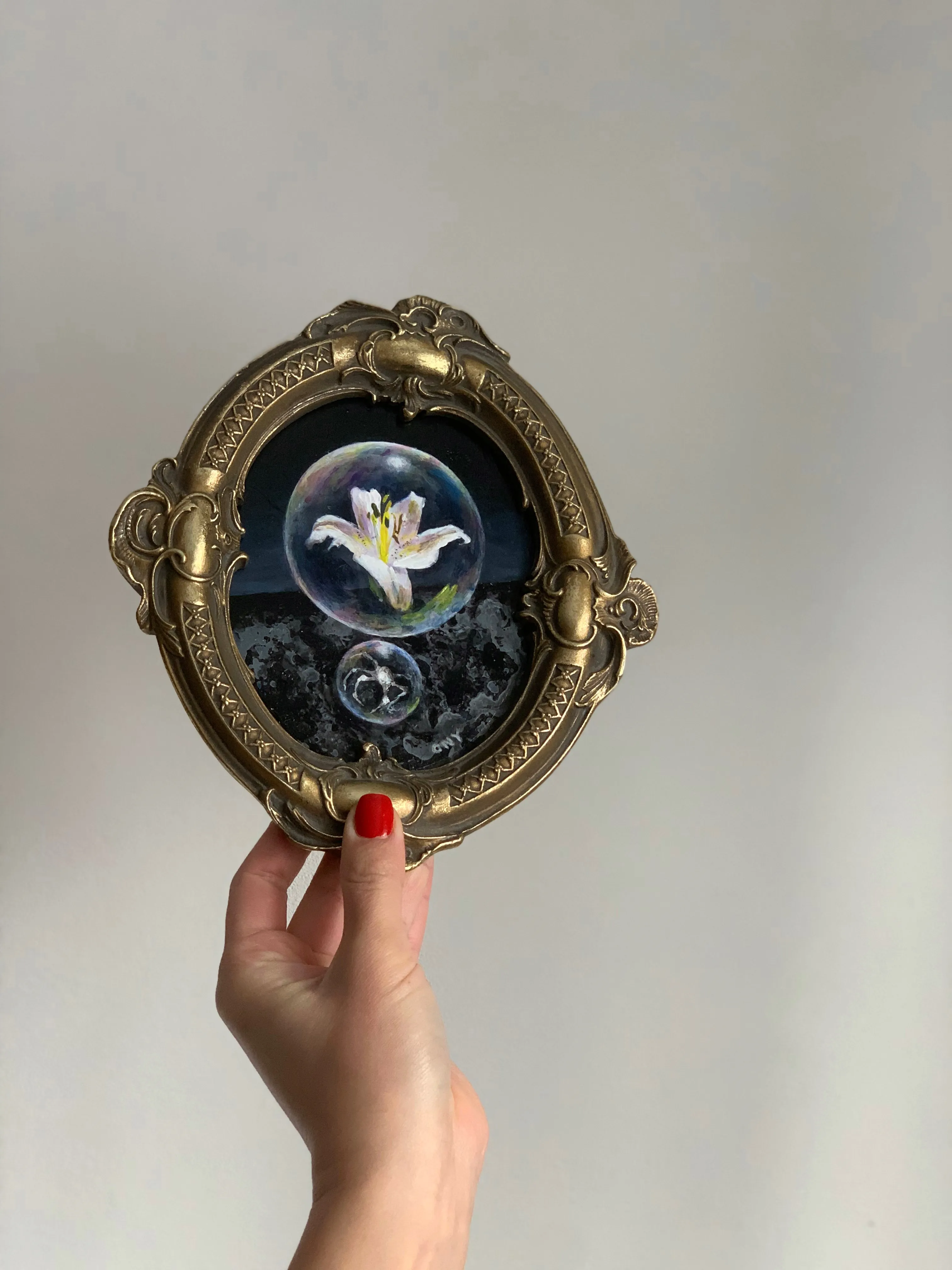 Зображення "Vessel for the soul " від Katya Onyshko, розмір: 11x13 cm, матеріали: Acrylic, hardboard , медіум: Живопис, місто: Kyiv,Ukraine  Фото 4 з 4.