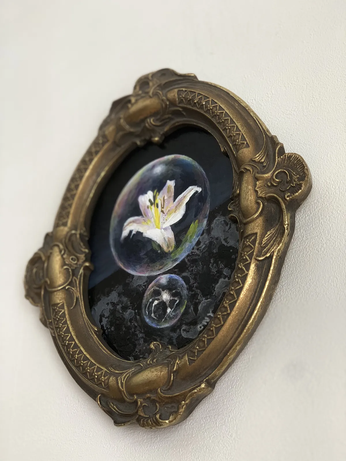 Image of Судина для душі by Katya Onyshko, size: 11x13 cm, made of Акрил, ДВП, Painting medium, from Kyiv, Ukraine, priced at $300 Photo 2 of 4.