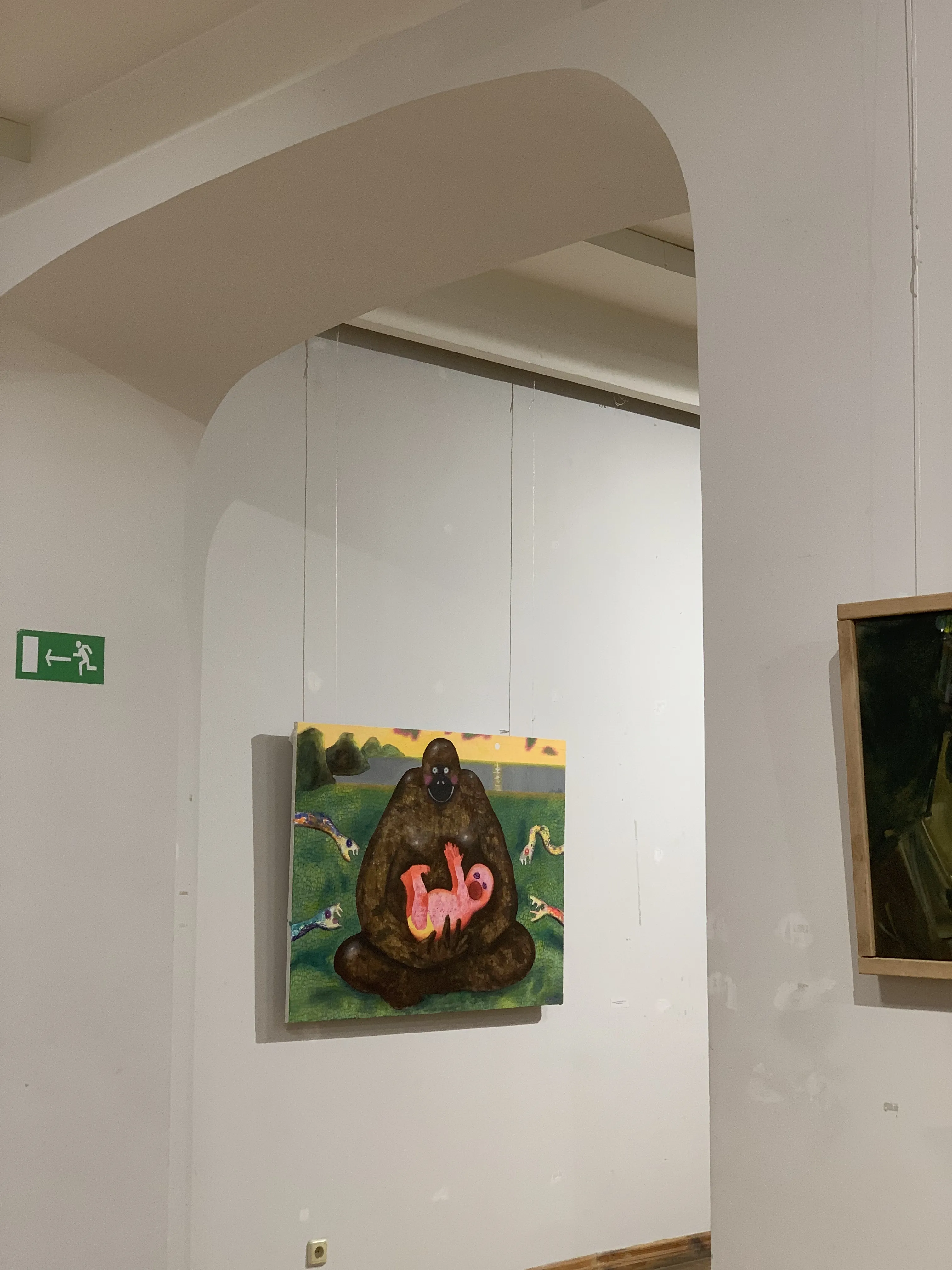 Image of Between Silence and Scream by Kateryna Onyshko, size: 100x130 см, made of Acrylic on canvas, Painting medium, from Kyiv, Ukraine, priced at $1650 Photo 5 of 8.