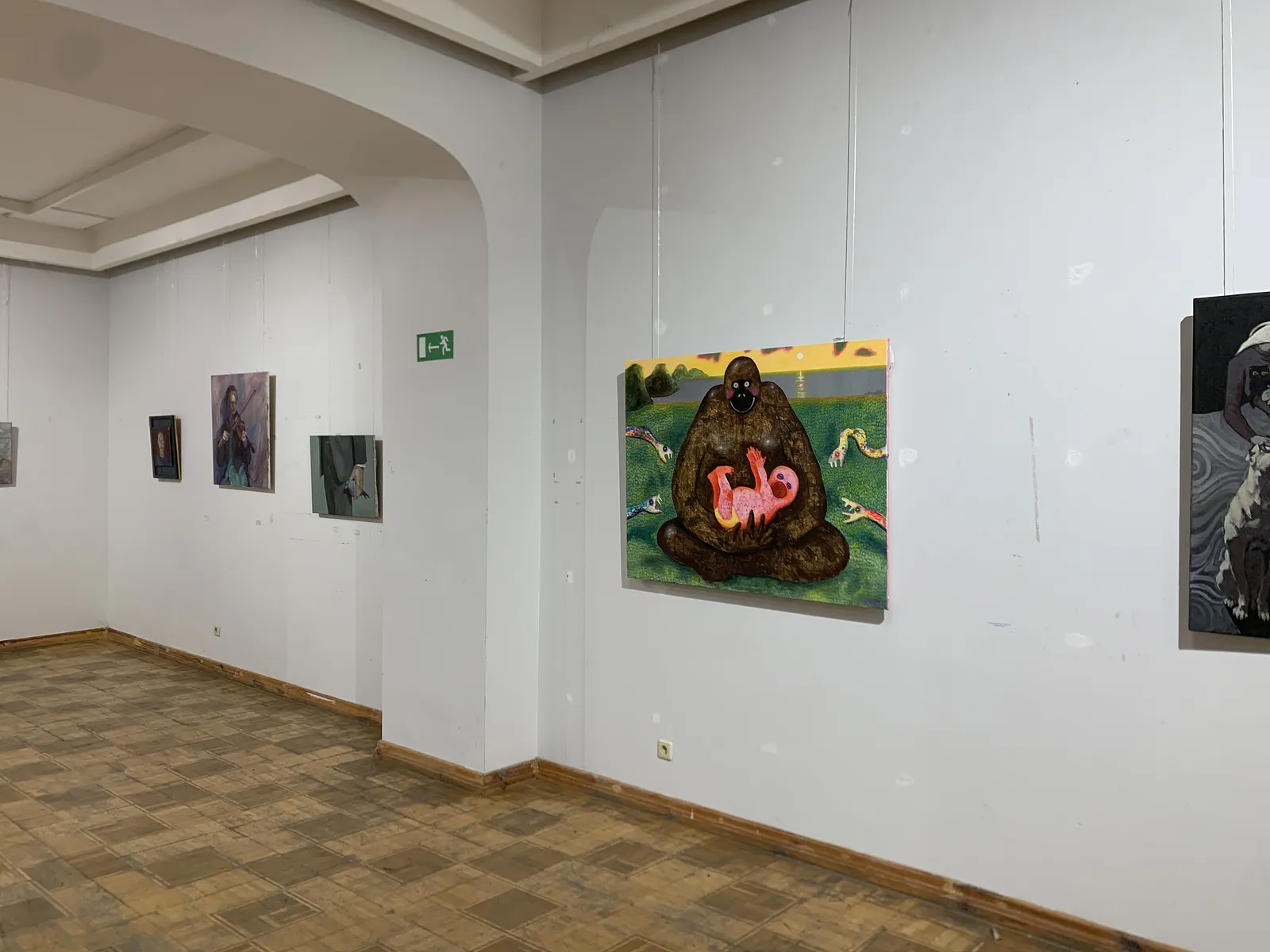 Зображення "Between silence and scream " від Katya Onyshko, розмір: 100x130cm, матеріали: Acrylic, canvas , медіум: Живопис, ціна: $2250 Фото 4 з 6.