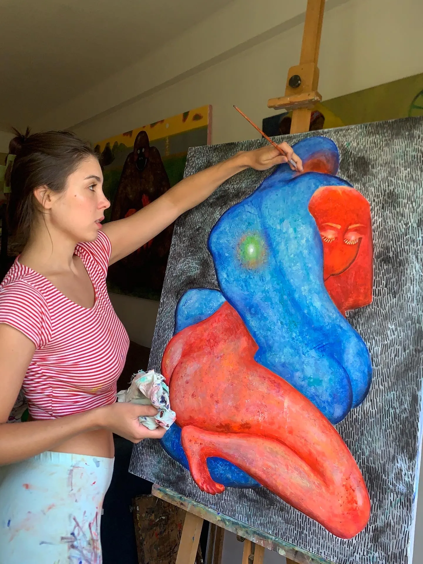 Зображення "Lines" від Katya Onyshko, розмір: 90x70 cm, матеріали: Acrylic, canvas , медіум: Живопис Фото 3 з 4.