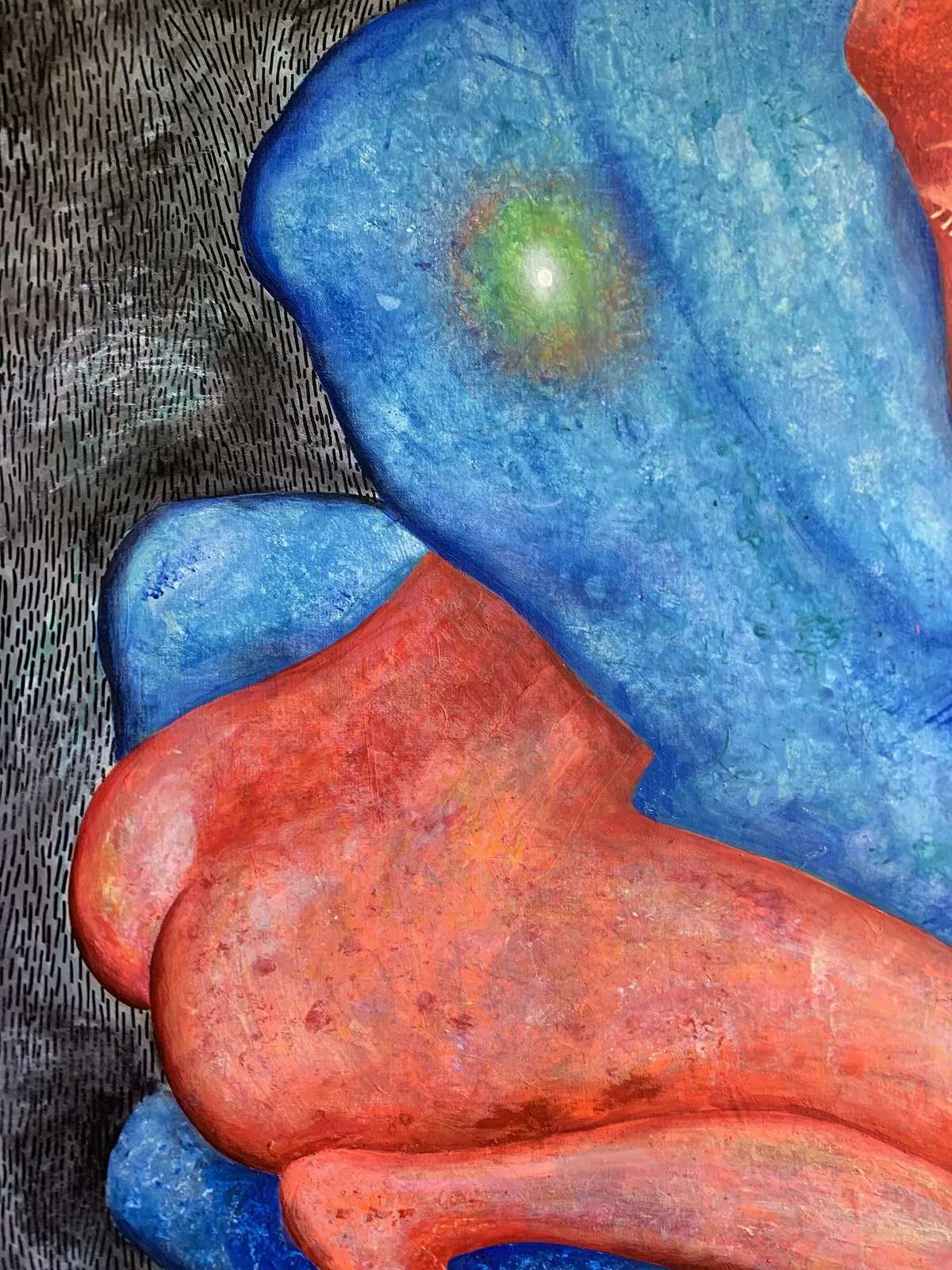 Image of Lines by Katya Onyshko, size: 90x70 cm, made of Акрил, полотно, Painting medium, priced at $700 Photo 4 of 4.