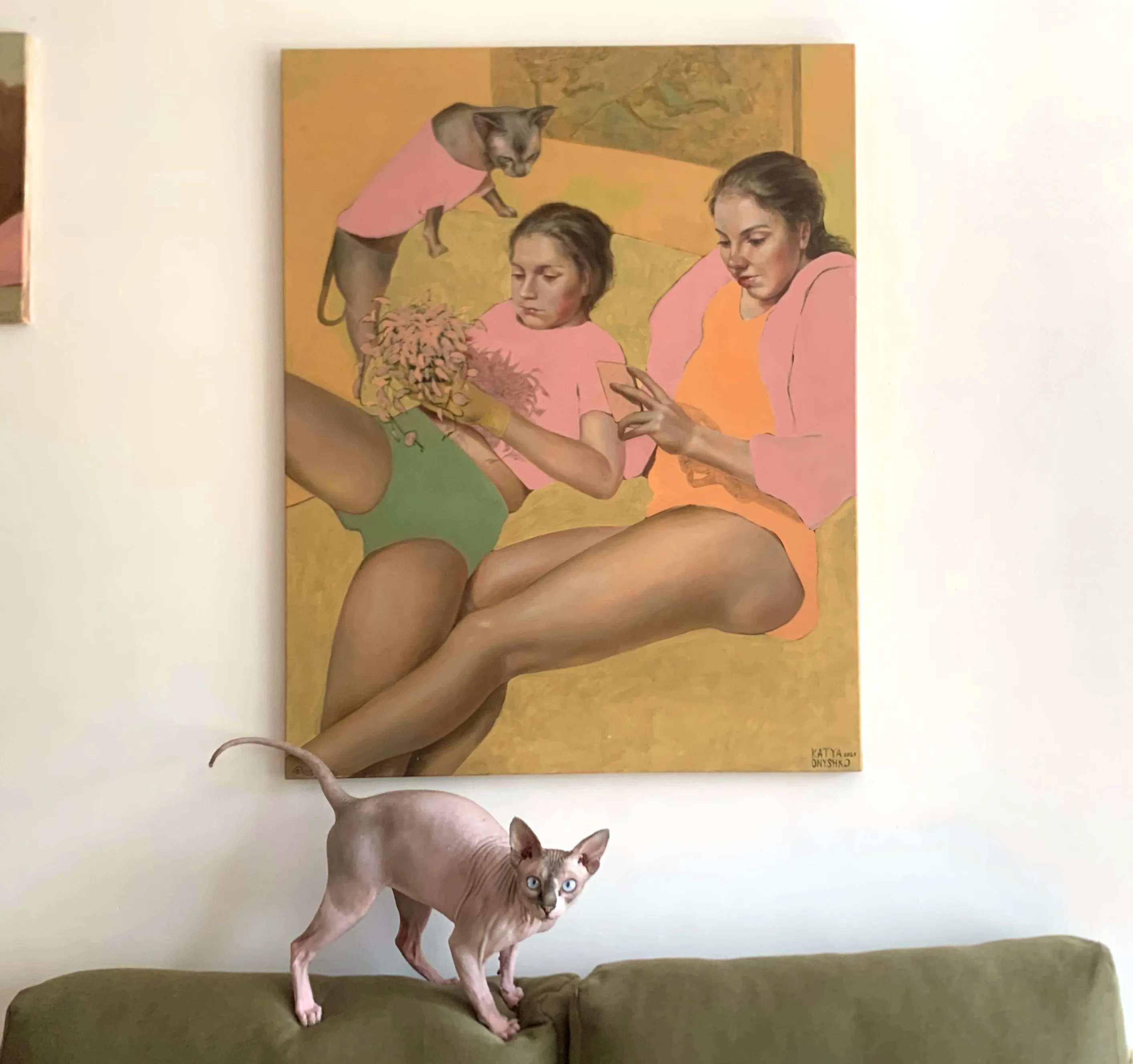 Зображення "At home" від Katya Onyshko, розмір: 100x70cm, матеріали: oil, canvas, медіум: Живопис, місто: Kyiv, Ukraine Фото 2 з 5.