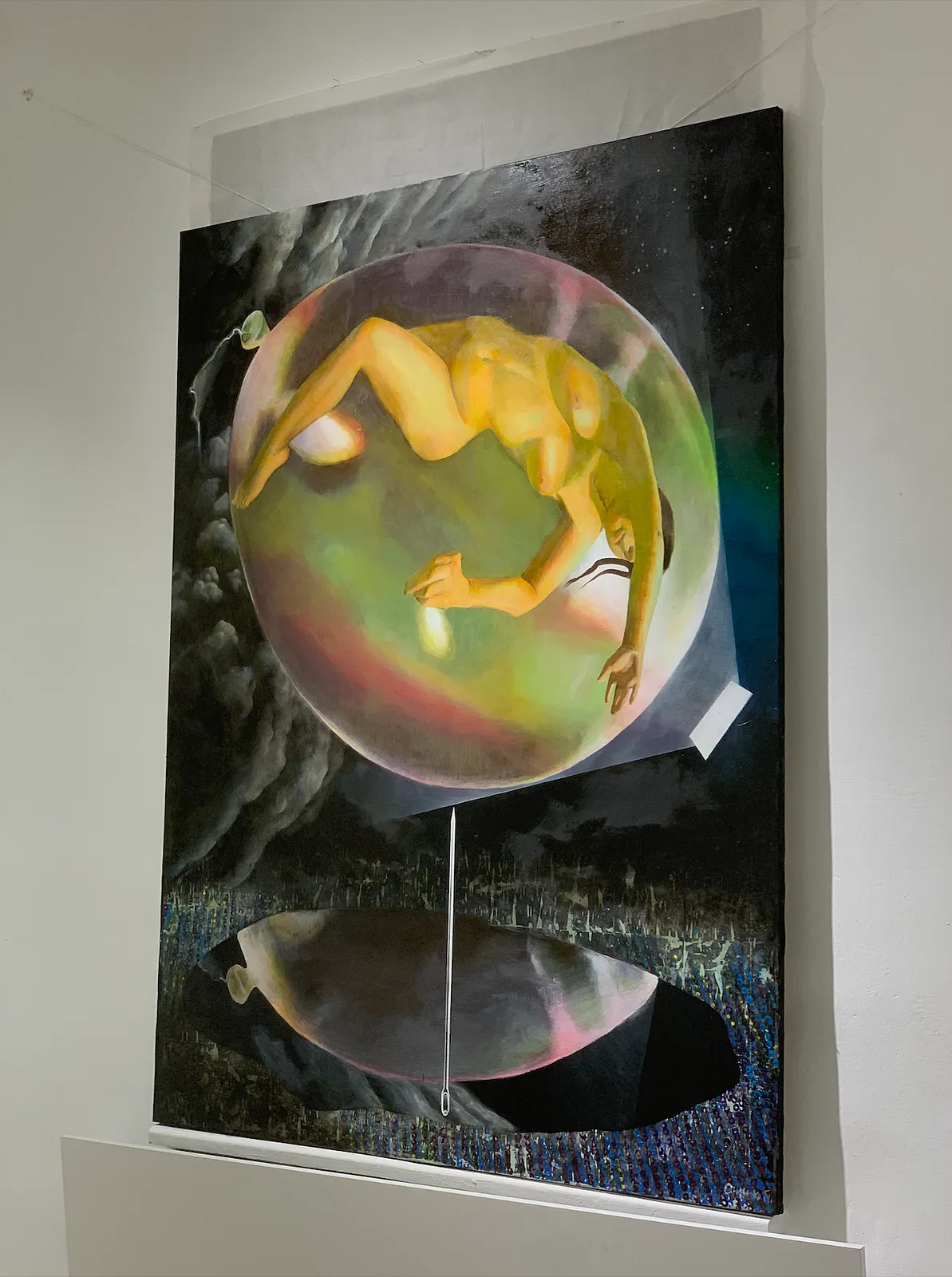 Зображення "Illusion" від Katya Onyshko, розмір: 200x150cm, матеріали: acrylic, oil, canvas, медіум: Живопис, місто: Kyiv, Ukraine Фото 4 з 7.