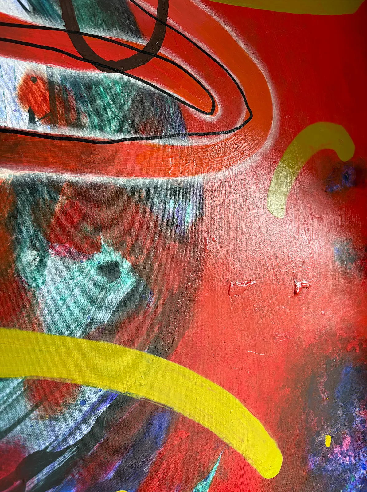 Image of Divided Self by Katya Onyshko, size: 100x150 cm, Painting medium, priced at $1300 Photo 3 of 6.