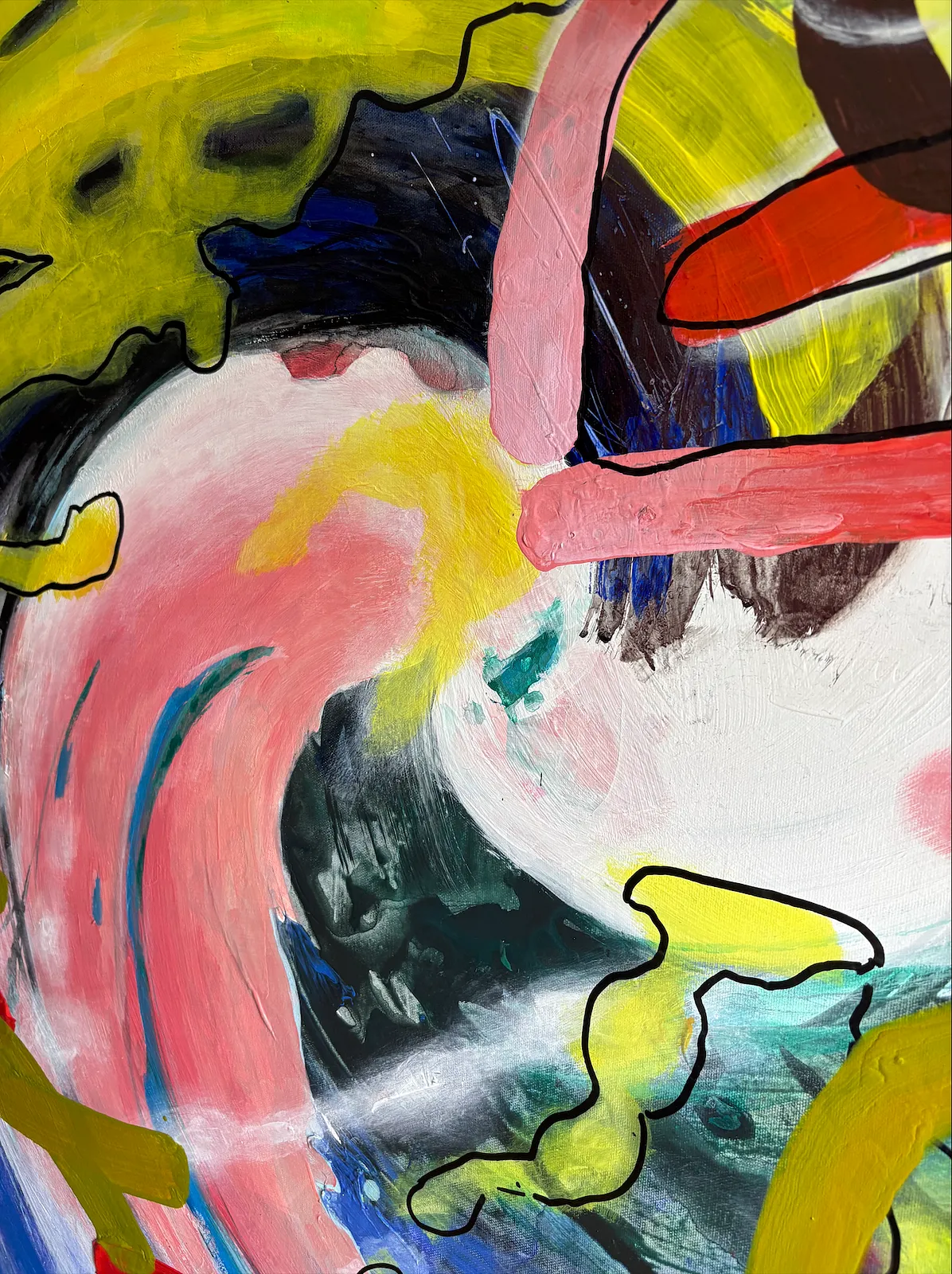 Image of Divided Self by Katya Onyshko, size: 100x150 cm, Painting medium, priced at $1300 Photo 6 of 6.