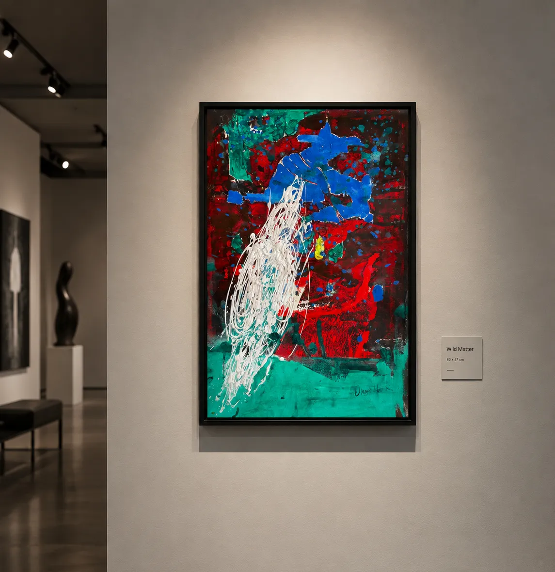 Image of Wild Matter by Kateryna Onyshko, size: 52х37 см, made of acrylic, paper, Painting medium, from Kyiv, Ukraine, priced at $300 Photo 6 of 7.