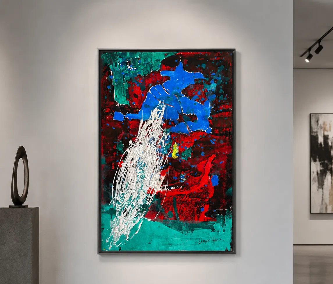 Image of Wild Matter by Kateryna Onyshko, size: 52х37 см, made of acrylic, paper, Painting medium, from Kyiv, Ukraine, priced at $300 Photo 1 of 7.