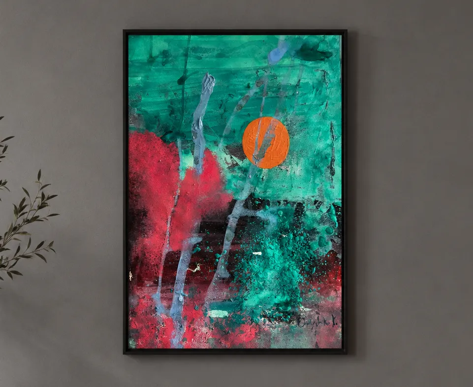 Image of Inner Horizon by Kateryna Onyshko, size: 52х37 см, made of acrylic, paper, Painting medium, from Kyiv, Ukraine, priced at $300 Photo 1 of 8.